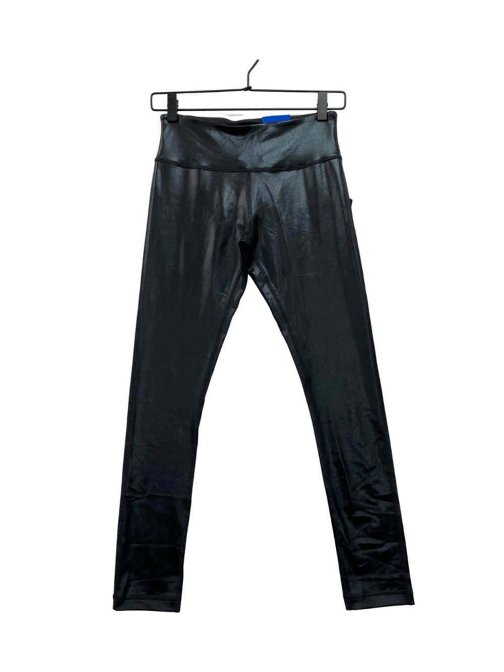 NWT VIP Performance Gloss Black Faux Leather Leggings | Small | High Rise Ankle